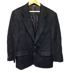Pincus Brothers Black Maxwell 100% Camel Hair Sport Coat Jacket Size 44R